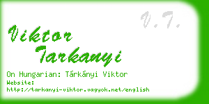 viktor tarkanyi business card